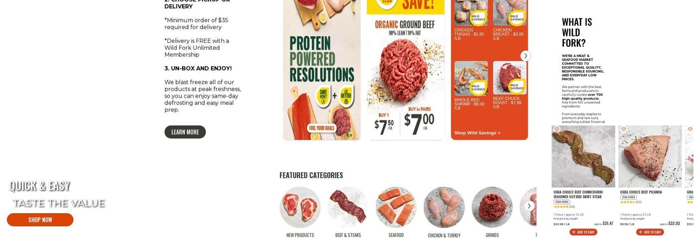 Wild Fork Meat & Seafood Market - West Loop Menu