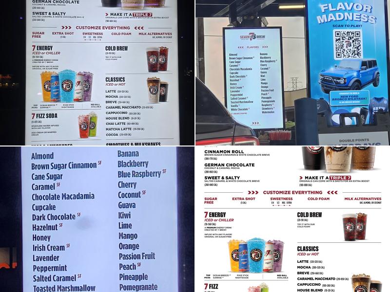 7 Brew Coffee Menu