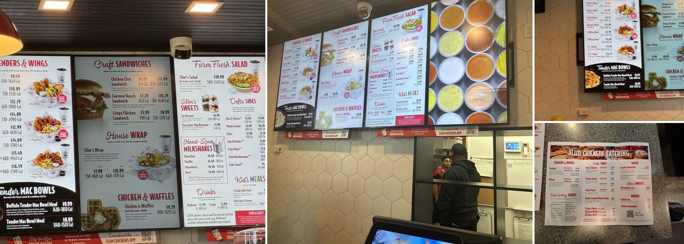 Slim Chickens Menu