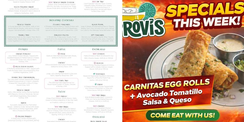 Provi's Menu