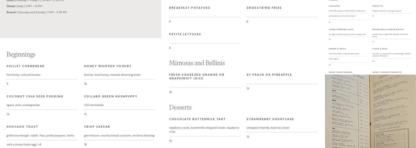 Linnette's Menu