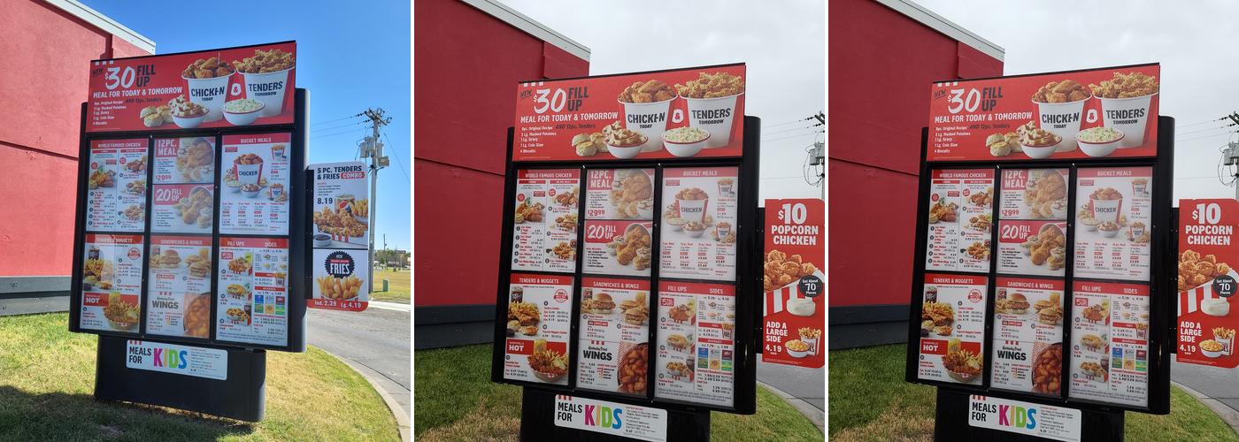 KFC Menu