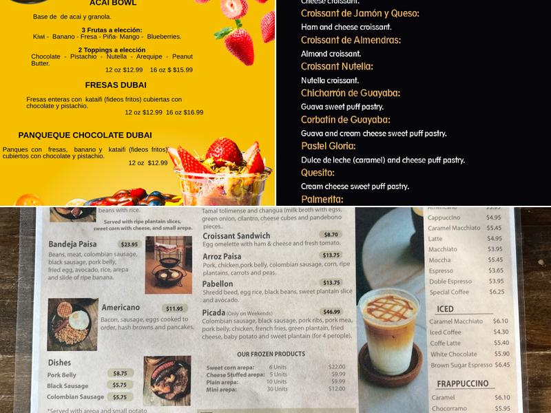 Sabores a tu Mesa Menu