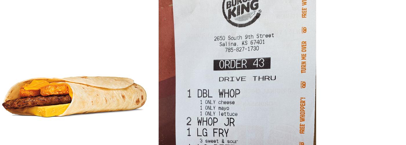 Burger King Menu