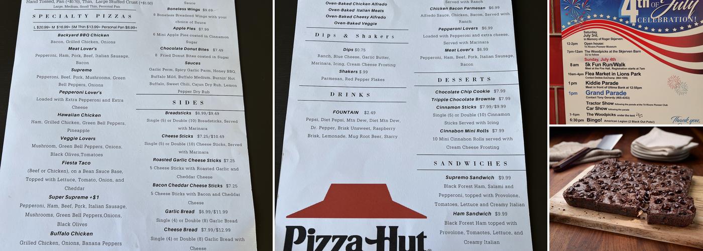 Pizza Hut Menu