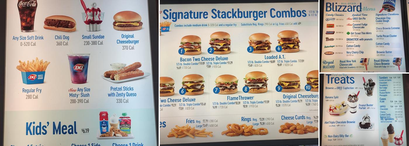 Dairy Queen Grill & Chill Menu
