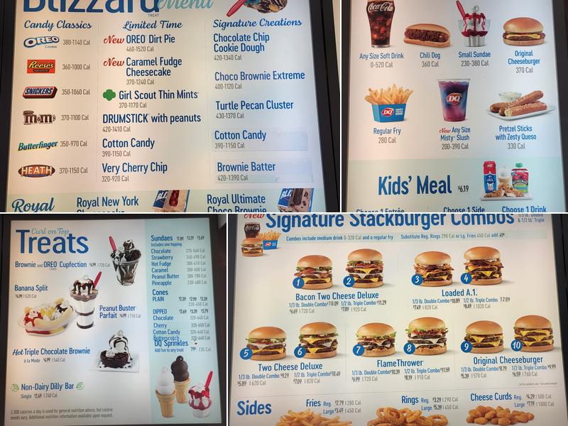 Dairy Queen Grill & Chill Menu