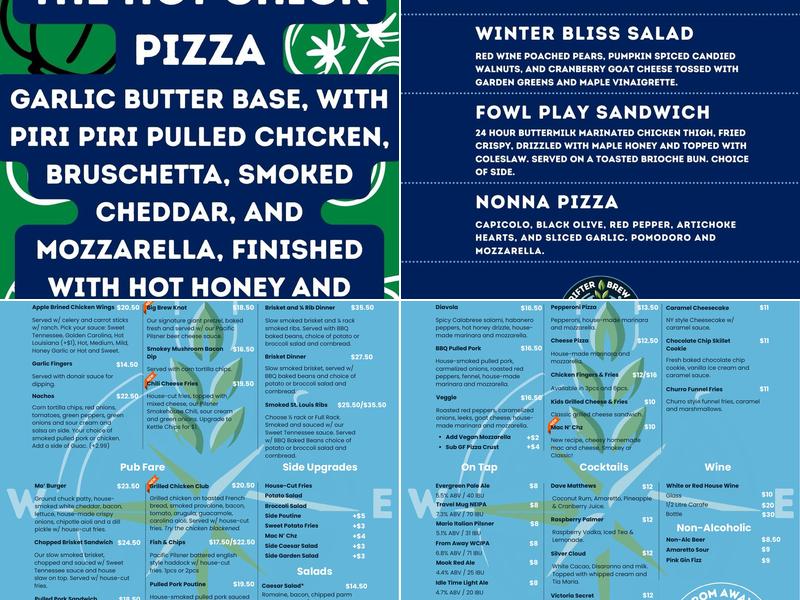 Drifter Brew Co. Menu