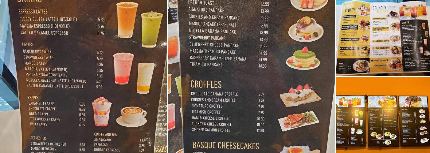 Fluffy Fluffy Cafe Menu