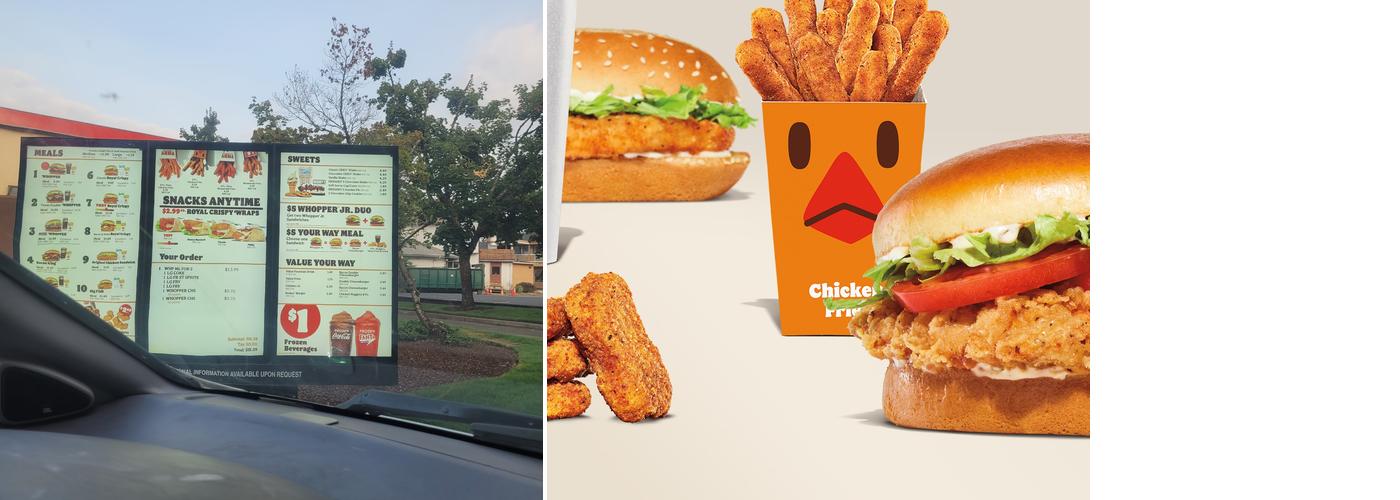 Burger King Menu