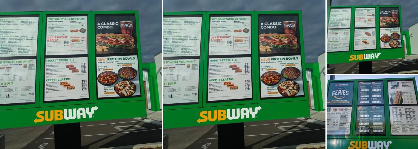 Subway Menu