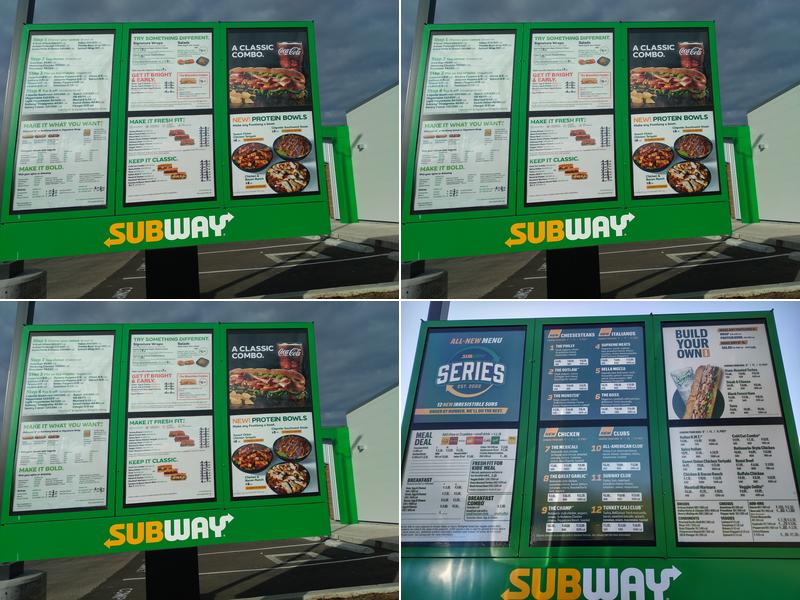 Subway Menu