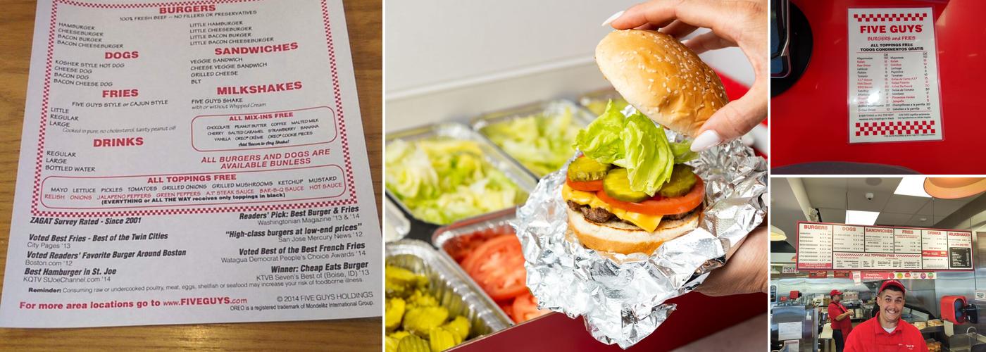 Five Guys Menu