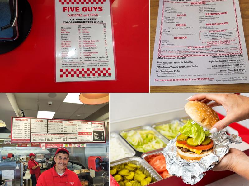 Five Guys Menu
