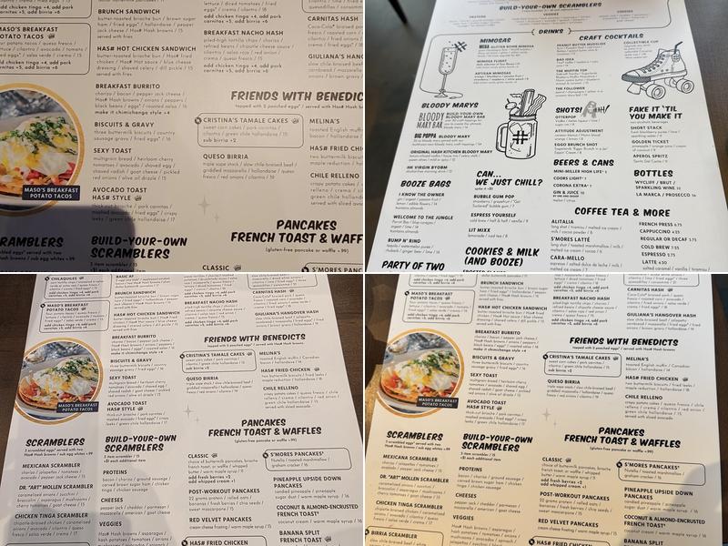 Hash Kitchen Menu