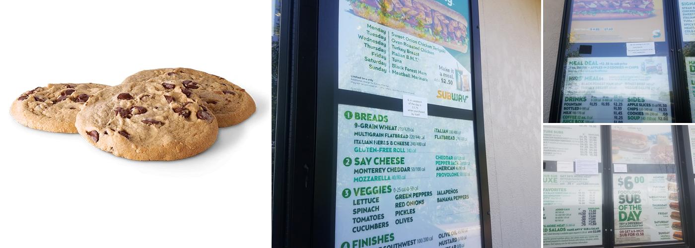 Subway Menu