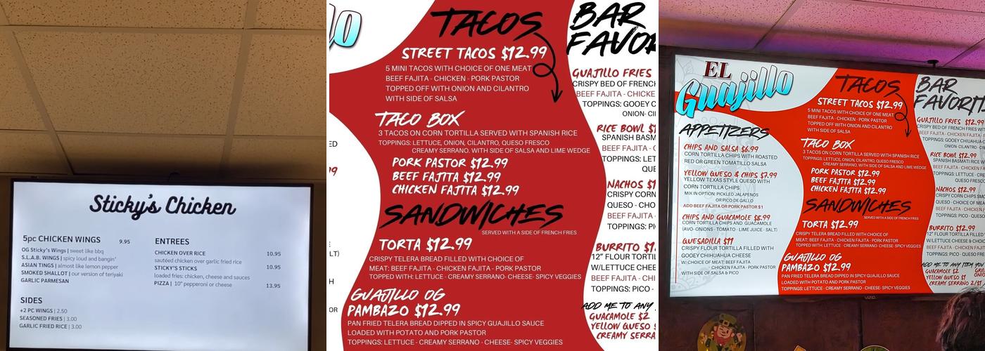 McIntyre's Menu