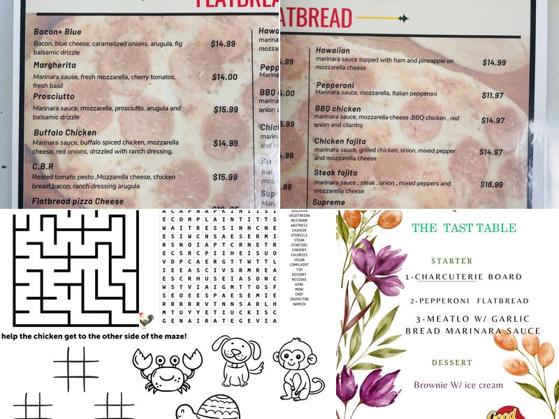 Good Bites Menu