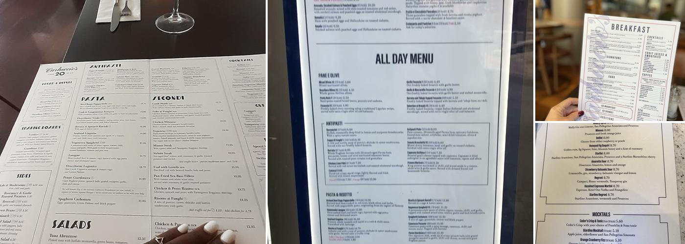 Carluccio's Menu