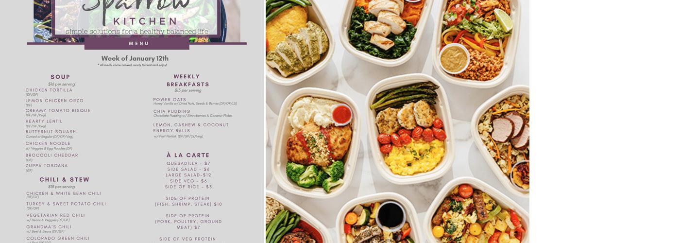 Sparrow Kitchen Menu