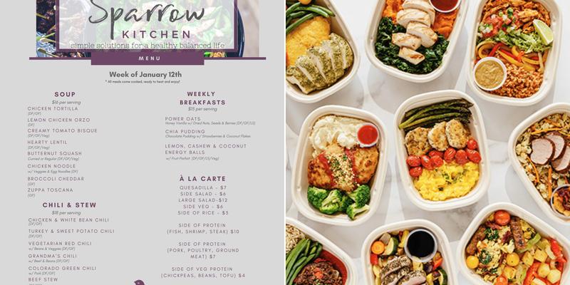 Sparrow Kitchen Menu