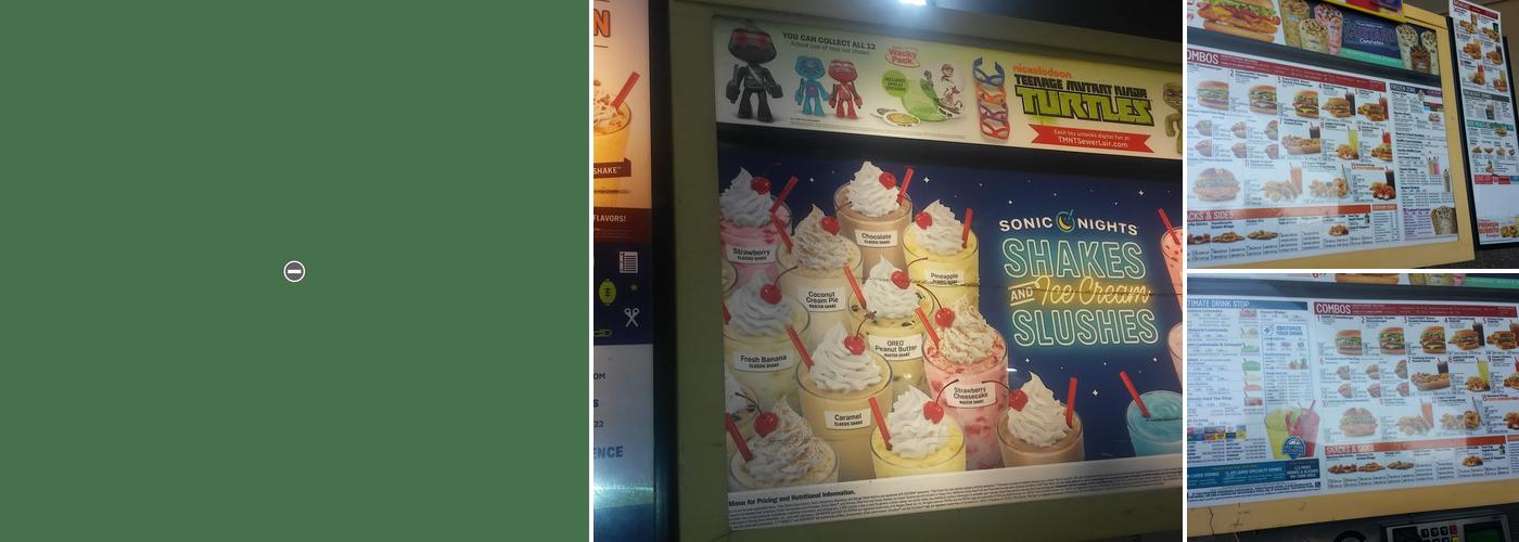 Sonic Drive-In Menu
