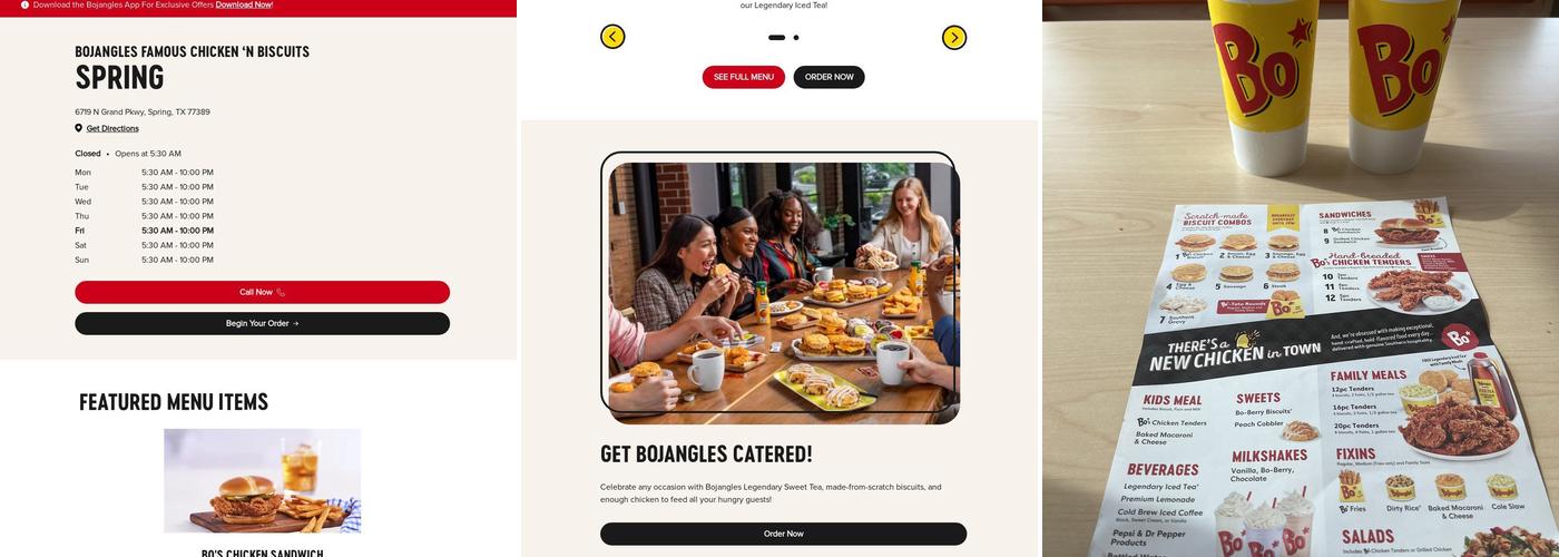 Bojangles Menu
