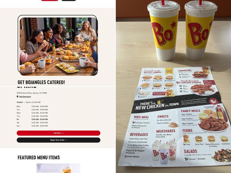 Bojangles Menu