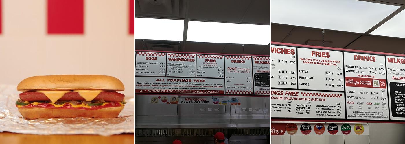 Five Guys Menu