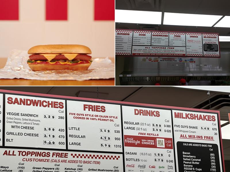 Five Guys Menu