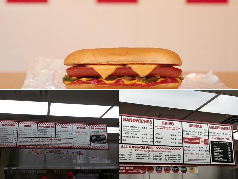 Five Guys Menu