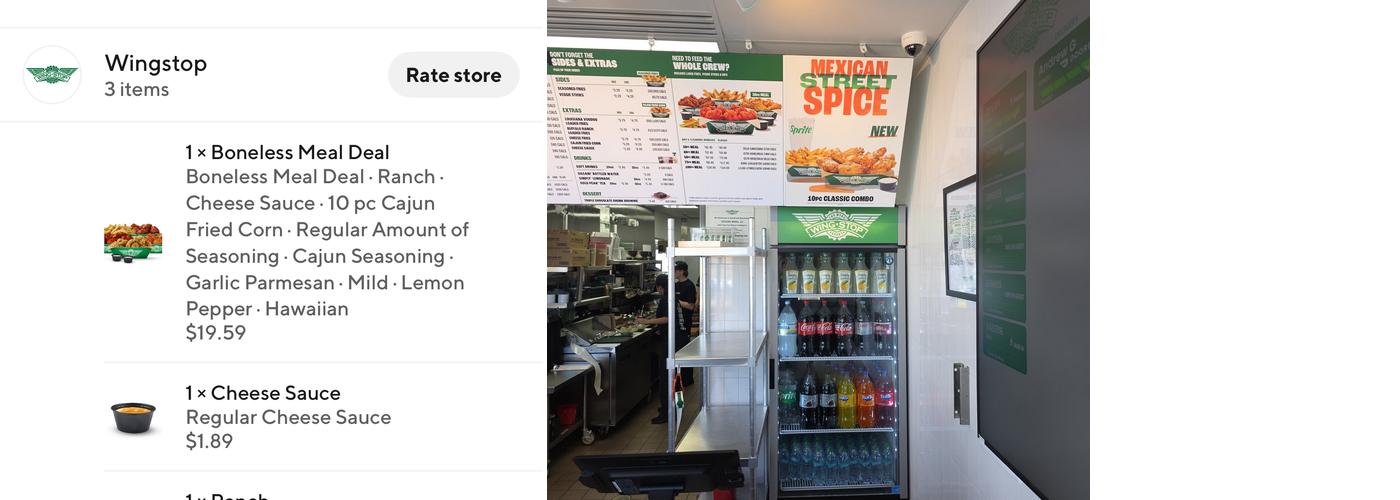 Wingstop Menu