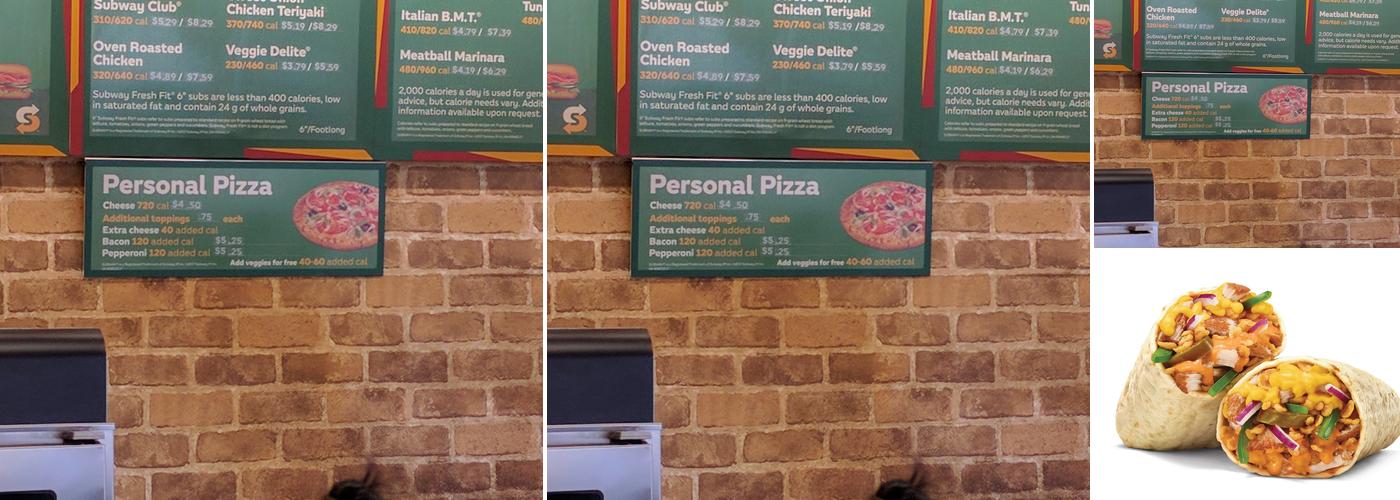 Subway Menu