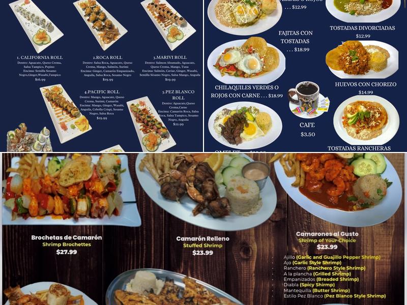 Pez Blanco Menu
