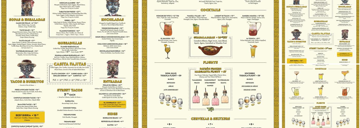 Vidorra Menu