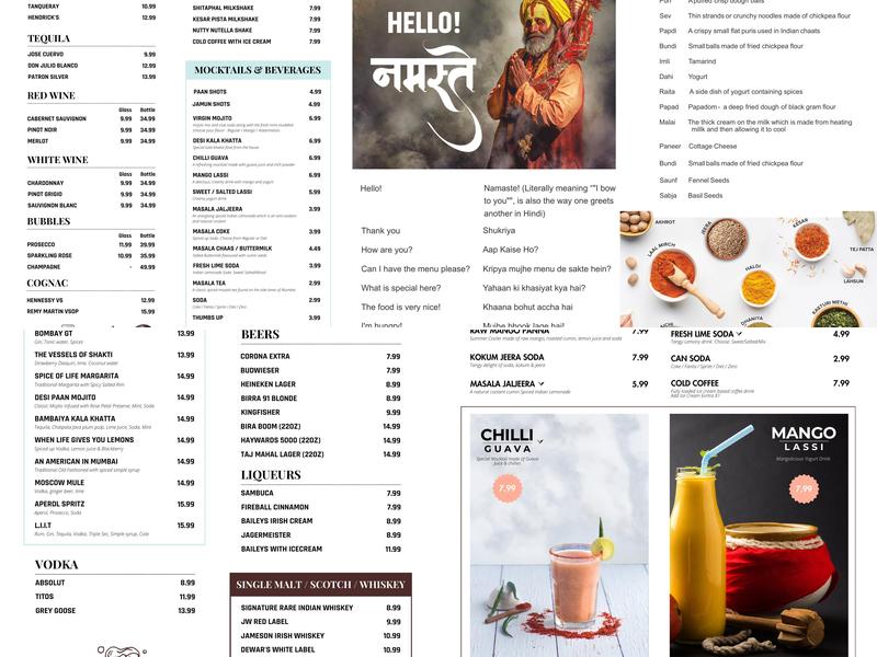 Kailash Parbat Menu