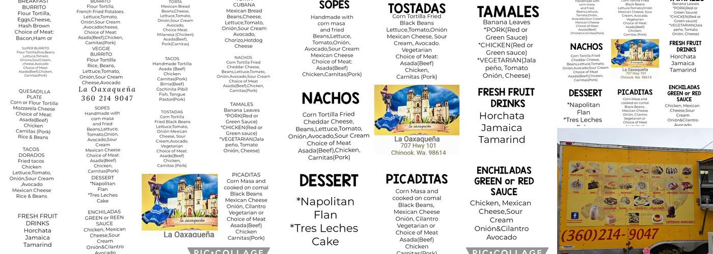 La Oaxaqueña Menu