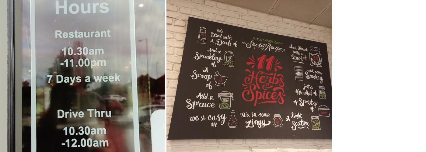 KFC Derby - Foresters Leisure Park Menu