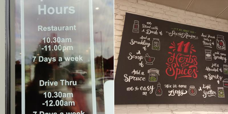 KFC Derby - Foresters Leisure Park Menu