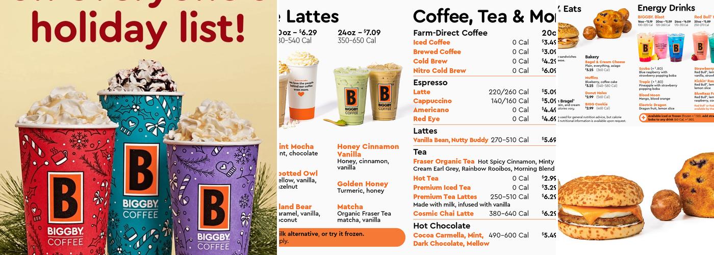BIGGBY COFFEE Menu