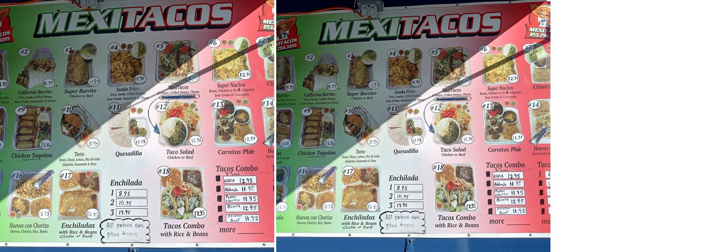 MexiTacos Menu