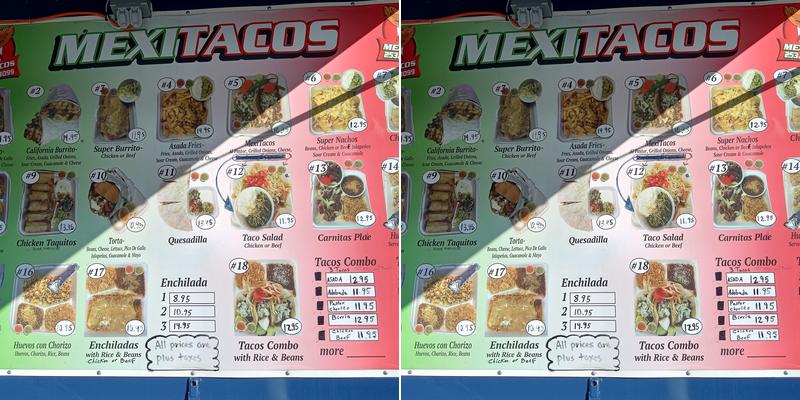 MexiTacos Menu