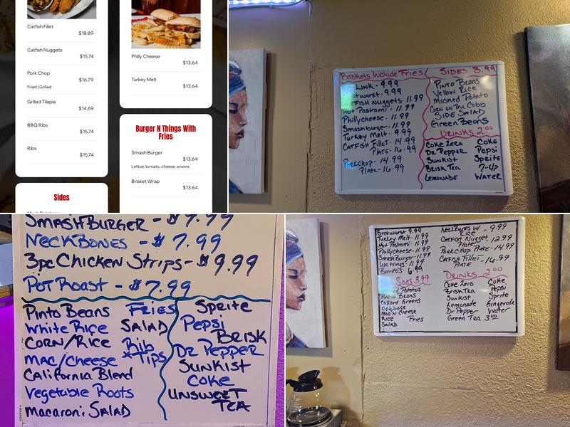 Tiny's Cafe Menu