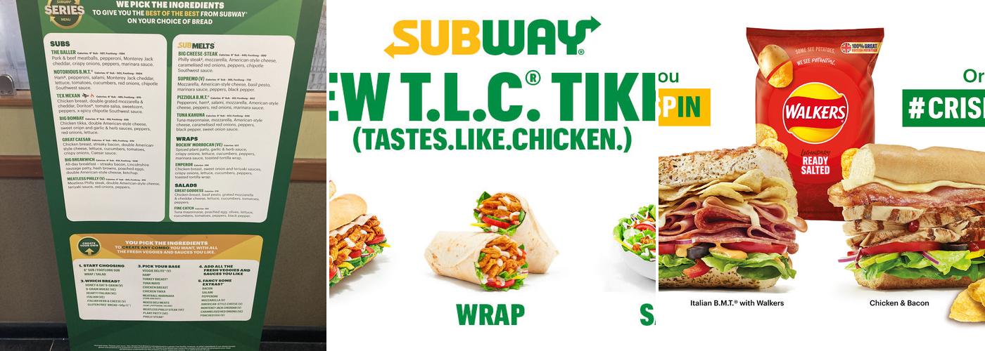 Subway Menu