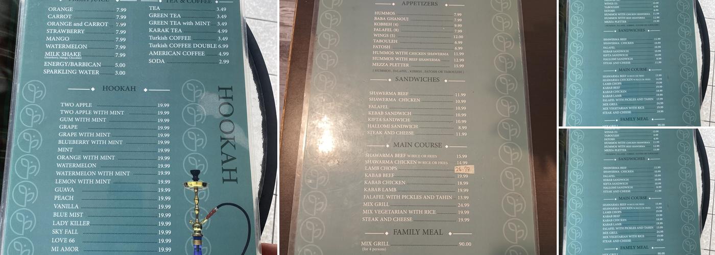 Rayhan Grill Menu