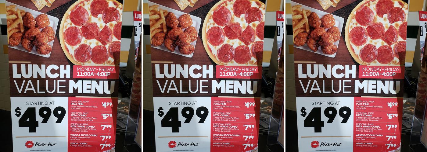Pizza Hut Menu