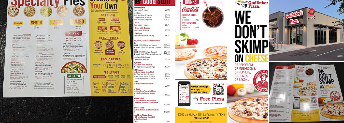 Godfather's Pizza Menu