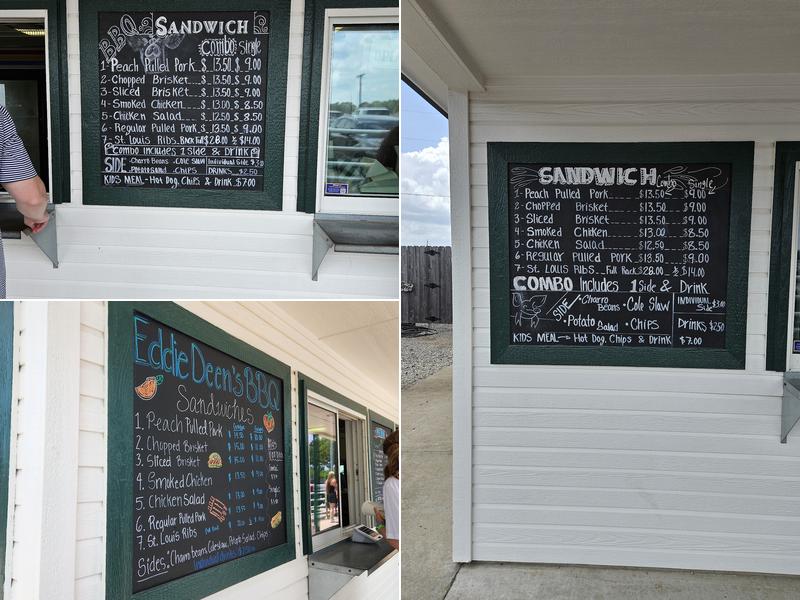 Eddie Deen’s BBQ Menu