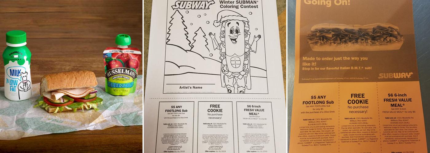 Subway Menu