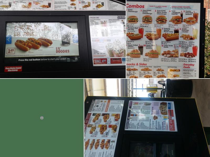 Sonic Drive-In Menu